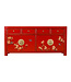 Buffet Chinois Lucky Rouge Peint à la Main - Orientique Collection L180xP40xH85cm