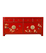 Credenza Cinese Lucky Rosso Dipinto a Mano - Orientique Collezione L180xP40xA85cm