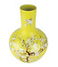 Chinese Vase Yellow Blossoms Handmade D41xH57cm