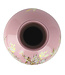 Vase Chinois Rose Fleurs Fait Main D41xH57cm