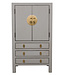 Chinese Cabinet Pastel Grey - Orientique Collection W63xD38xH110cm
