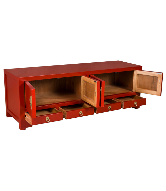 Mueble TV Chino Lucky Rojo - Orientique Colección An130xP40xAl45cm
