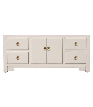 Fine Asianliving Mueble TV Chino Moonshine Gris - Orientique Colección An106xP45xAl46cm