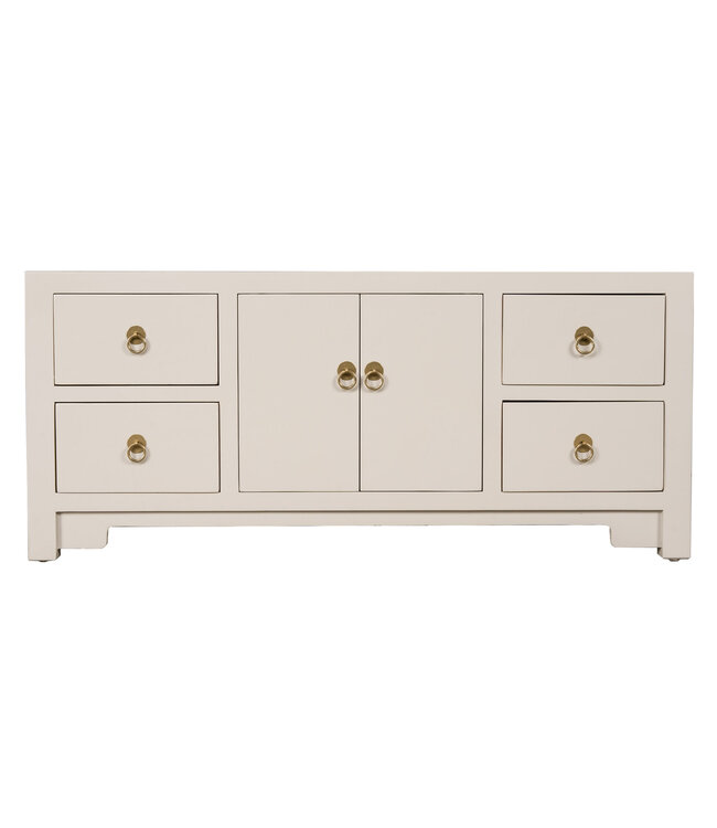 Mueble TV Chino Moonshine Gris - Orientique Colección An106xP45xAl46cm