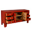 Meuble TV Chinois Lucky Rouge - Orientique Collection L121xP37xH61cm