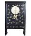 Chinese Wedding Cabinet Onyx Black Hand-Painted - Orientique Collection W100xD55xH175cm