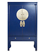 Fine Asianliving Armadio Nuziale Cinese Blu Notte - Orientique Collezione L100xP55xA175cm