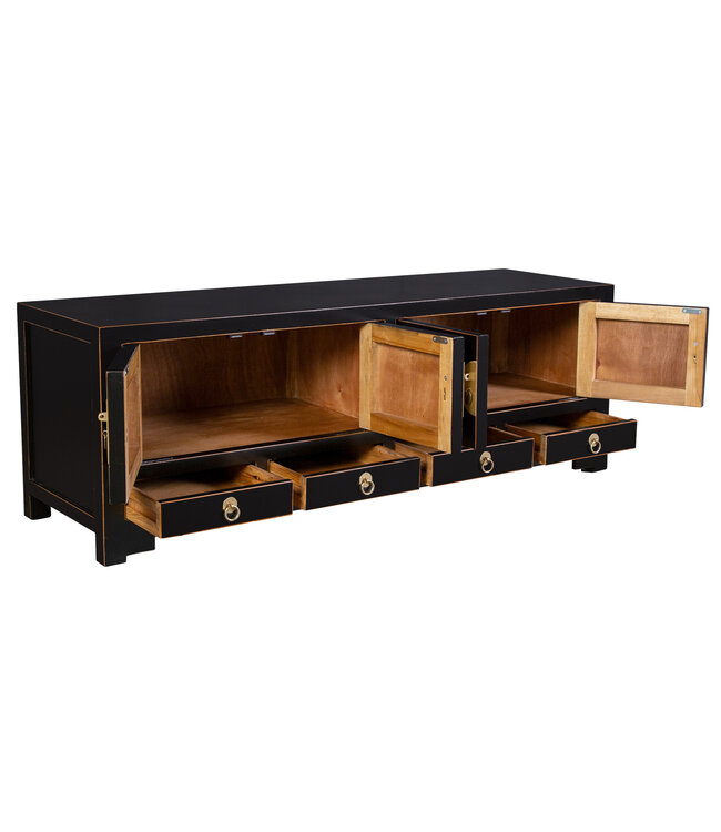 Mobile TV Cinese Onice Nero - Orientique  Collezione L130xP40xA45cm