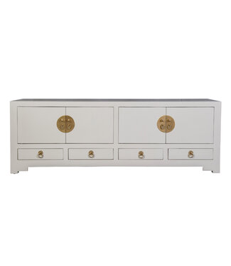 Fine Asianliving Mueble TV Chino Moonshine Gris - Orientique Colección An130xP40xAl45cm