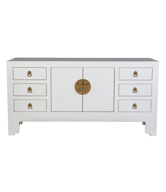 Mueble TV Chino Blanco Nieve - Orientique Colección An121xP37xAl61cm