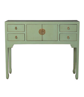 Fine Asianliving Consolle Cinese Verde Cenere - Orientique Collezione L100xP26xA80cm