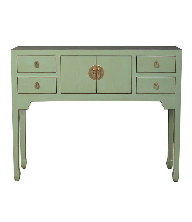 Chinese Sidetable Ash Groen - Orientique Collectie B100xD26xH80cm