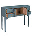 PREORDER WEEK 19 Mesa Consola China Arctic Azul Gris - Orientique Collection An100xP26xAl80cm