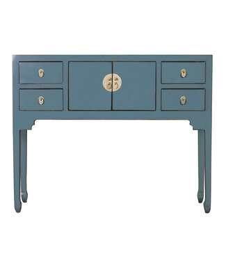 Fine Asianliving Chinese Sidetable Arctic Blauw Grijs - Orientique Collection B100xD26xH80cm