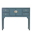 Fine Asianliving PREORDER WEEK 19 Chinese Console Table Arctic Blue Grey - Orientique Collection W100xD26xH80cm