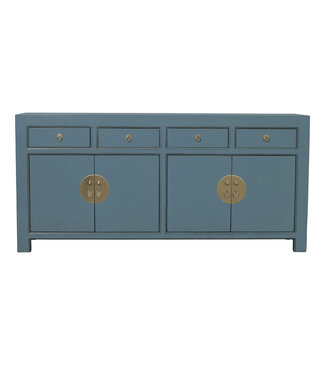 Fine Asianliving Buffet Chinois Arctic Bleue Gris - Orientique Collection L180xP40xH85cm