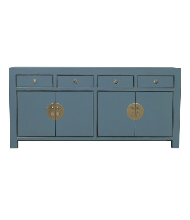 Buffet Chinois Arctic Bleue Gris - Orientique Collection L180xP40xH85cm