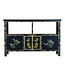 Chinesisches Sideboard Schwarz Handbemalt B140xT33xH90cm