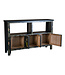 Buffet Chinois Noir Peint à la Main L140xP33xH90cm