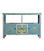 Buffet Chinois Bleu Peint à la Main L140xP33xH90cm