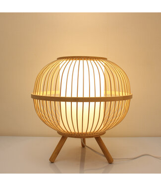 Fine Asianliving Bamboo Table Lamp Natural Handmade - Celeste D30xH30.5cm