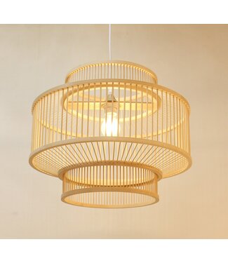 Fine Asianliving Bamboo Pendant Light Lampshade Handmade - Zhivana D50xH39.5cm