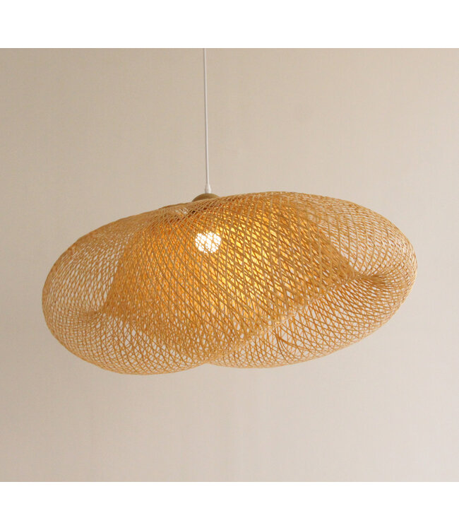 Bamboe Webbing Hanglamp Handgemaakt - Madelyn B60xD25xH38cm