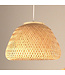 Fine Asianliving Lámpara de Techo Colgante de Bambú Hecho a Mano - Elodie D40xAl27cm