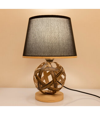 Fine Asianliving Bamboo Table Lamp Brown Handmade - Lyle D24xH36cm