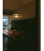 Bamboo Lampshade Pendant Light Handmade - Scarlet D60xH18cm