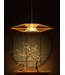 Bamboo Lampshade Pendant Light Handmade - Scarlet D60xH18cm