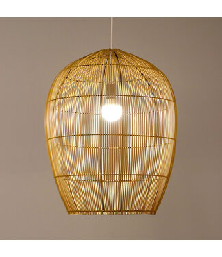 Fine Asianliving Lampe á Suspension en Bambou Fait Main - Felicity D53.5xH67cm