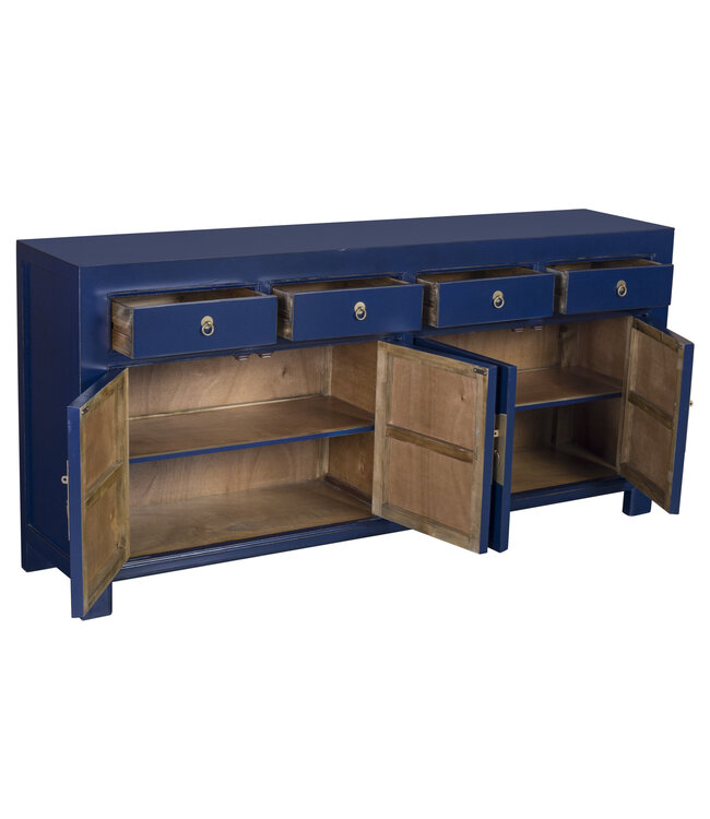 Buffet Chinois Bleu Nuit L180xP40xH85cm