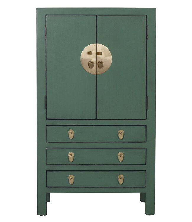 Armoire Chinoise Verte Sapin L63xP38xH110cm