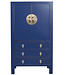 Chinesischer Schrank Midnight Blau B63xT38xH110cm