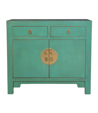 Fine Asianliving Armoire Chinoise Dusty Turquoise - Orientique Collection L90xP40xH80cm