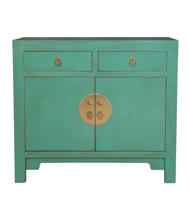 PREORDER WEEK 19 Armoire Chinoise Dusty Turquoise - Orientique Collection L90xP40xH80cm