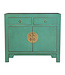 Fine Asianliving PREORDER WEEK 19 Armadio Cinese Dusty Turquoise - Orientique Collezione L90xP40xA80cm
