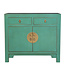 Fine Asianliving PREORDER WEEK 19 Armario Chino Dusty Turquoise - Orientique Colección A90xP40xA80cm