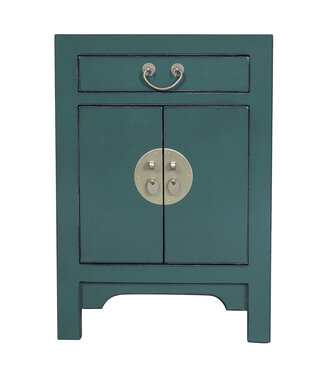 Fine Asianliving Chinees Nachtkastje Pine Green - Orientique Collectie B42xD35xH60cm