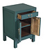 Chinese Bedside Table Pine Green - Orientique Collection W42xD35xH60cm