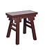 Tabouret Chinois Rouge Rubis avec des Détails L50xP23xH47cm