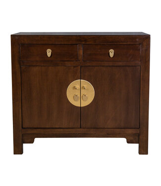 Fine Asianliving PREORDER WEEK 19 Chinese Cabinet Earthy Brown - Orientique Collection W90xD40xH80cm