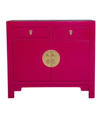 Fine Asianliving Chinese Cabinet Fuschia Royale - Orientique Collection W90xD40xH80cm