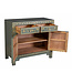 Chinese Kast Olijf Grijs Vlinders Handbeschilderd - Orientique Collectie B90xD40xH80cm
