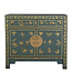 Chinese Cabinet Arctic Blue Grey Butterflies Hand-Painted - Orientique Collection W90xD40xH80cm