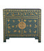 Fine Asianliving Chinesischer Schrank Arctic Blau Grau Schmetterlinge Handbemalt - Orientique Kollektion B90xT40xH80cm