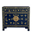 Chinese Cabinet Midnight Blue Butterflies Hand-Painted - Orientique Collection W90xD40xH80cm