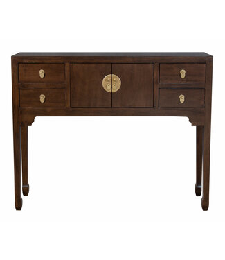 Fine Asianliving Chinese Console Table Earthy Brown - Orientique Collection W100xD26xH80cm