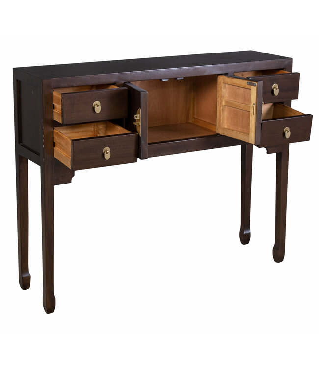 Chinese Sidetable Bruin Earthy Brown - Orientique Collectie B100xD26xH80cm